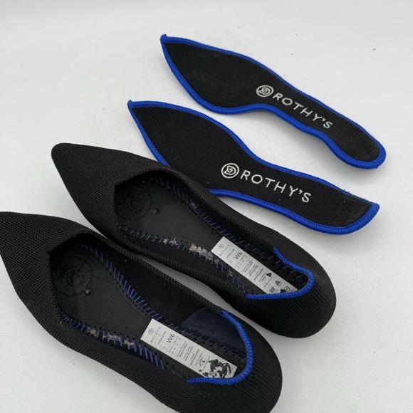 Rothy’s The Point Black Size 6 Women’s Flats - Picture 8 of 9